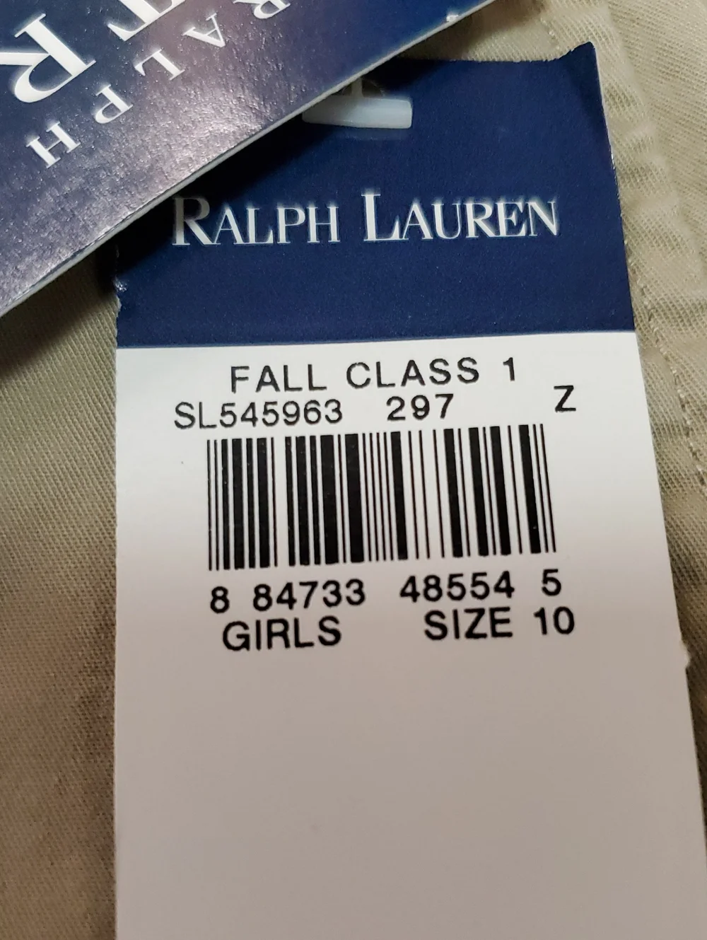 School Uniform Pants Ralph Lauren Size 10 Khaki Pants